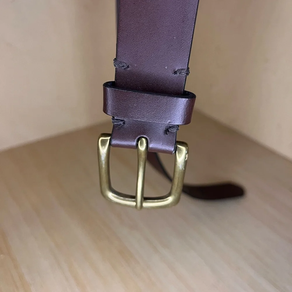 GAP Brown Belt with Gold Buckle